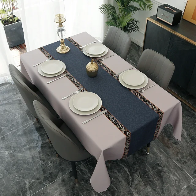 Nordic Simplicity Printing Rectangular Waterproof Tablecloths For Table Party Decoration Dining Tables Cover Manteles 3