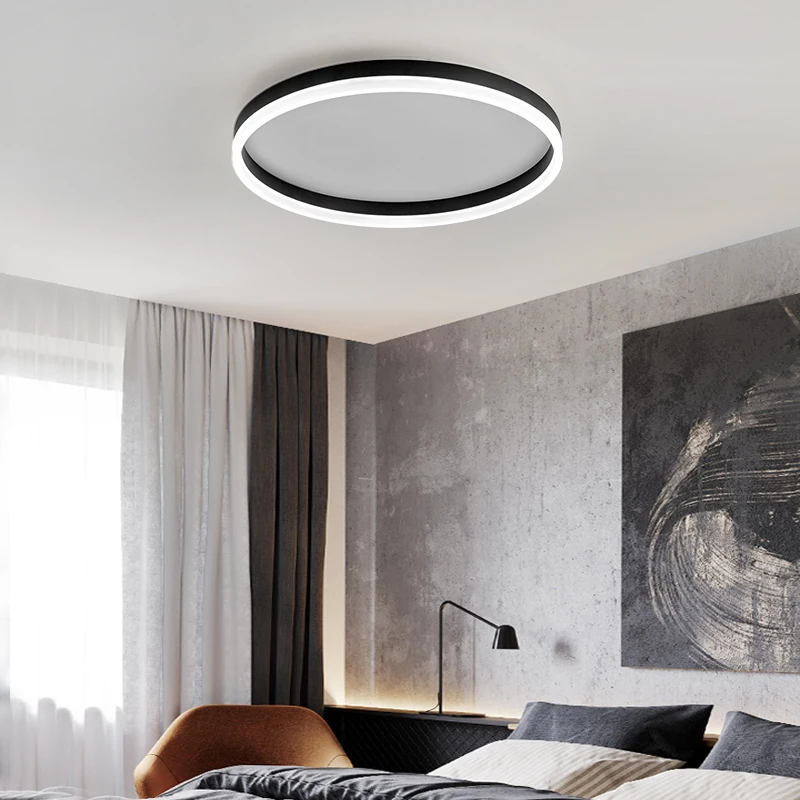 

Светодиодные потолочные светильники 24 Вт, 30 Вт, 36 Вт для спальни, гостиной, современные модные минималистичные круглые светильник светильники, потолочные светильник ильники