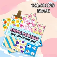 Puzzle Cartoon Flower Animation Drawing Book Creative Cartoon Coloring Book for Adults and Teenagers Stress Relieving Graffiti 1
