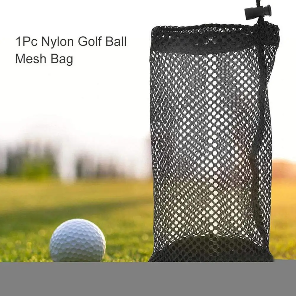 

1pc Golf Ball Bags Mesh Net Bag Nylon Golf Tennis 12/24/48 Pouch Ball Golf Accessories Bags Drawstring Carrying Golf W1g4