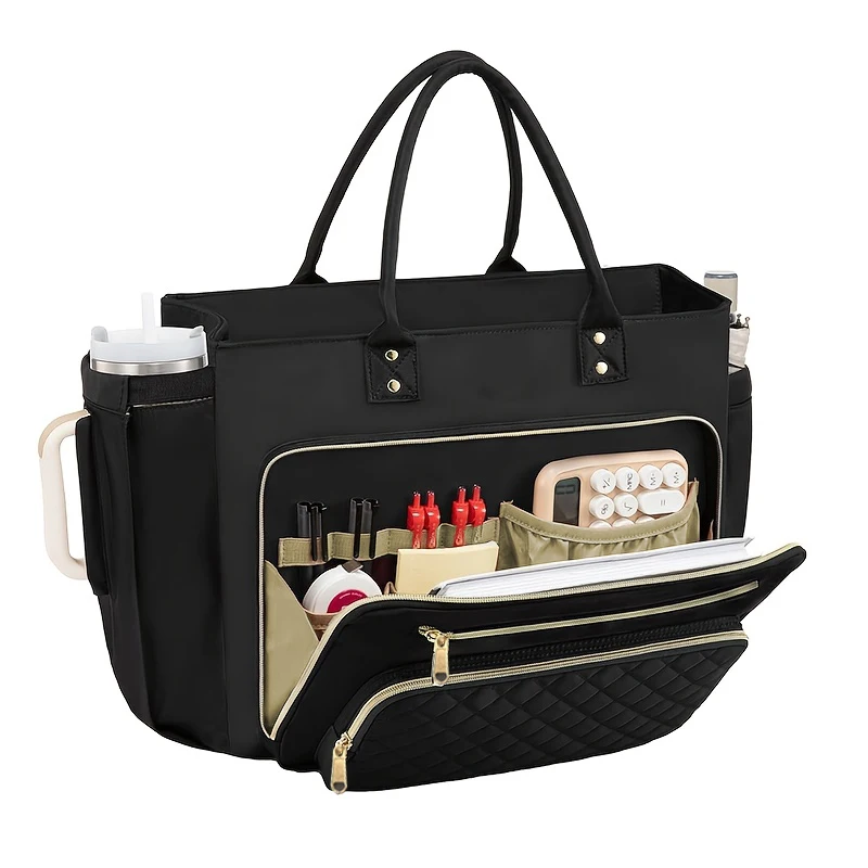 Sac fourre-tout, sac à bandoulière, sac pour enseignant, sac de rangement, grande capacité, plusieurs compartiments avec position d'orgue, sac de rangement pour fichiers, p