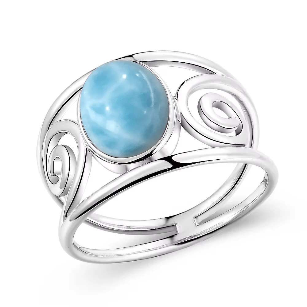 JYXJEWELRY Women's S925 Sterling Silver Green Jasper Ring - 8x10mm Oval With Zircon Accents - View #5
