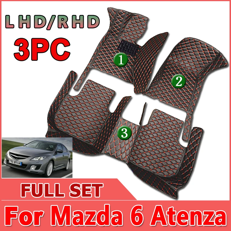 

Car Floor Mats For Mazda6 Mazda 6 Atenza GH 2007~2011 Anti-dirt Pads Car Mats Full Set Waterproof Floor Mats Rug Car Accessories