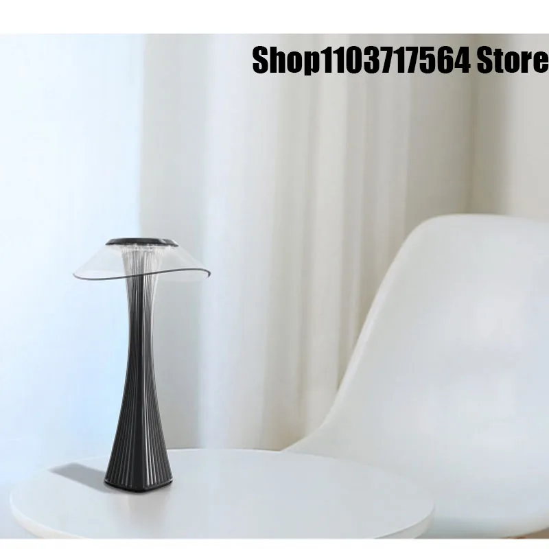 

LED mushroom small table lamp portable USB charging dimmable flower bud lamp bedroom bedside lamp