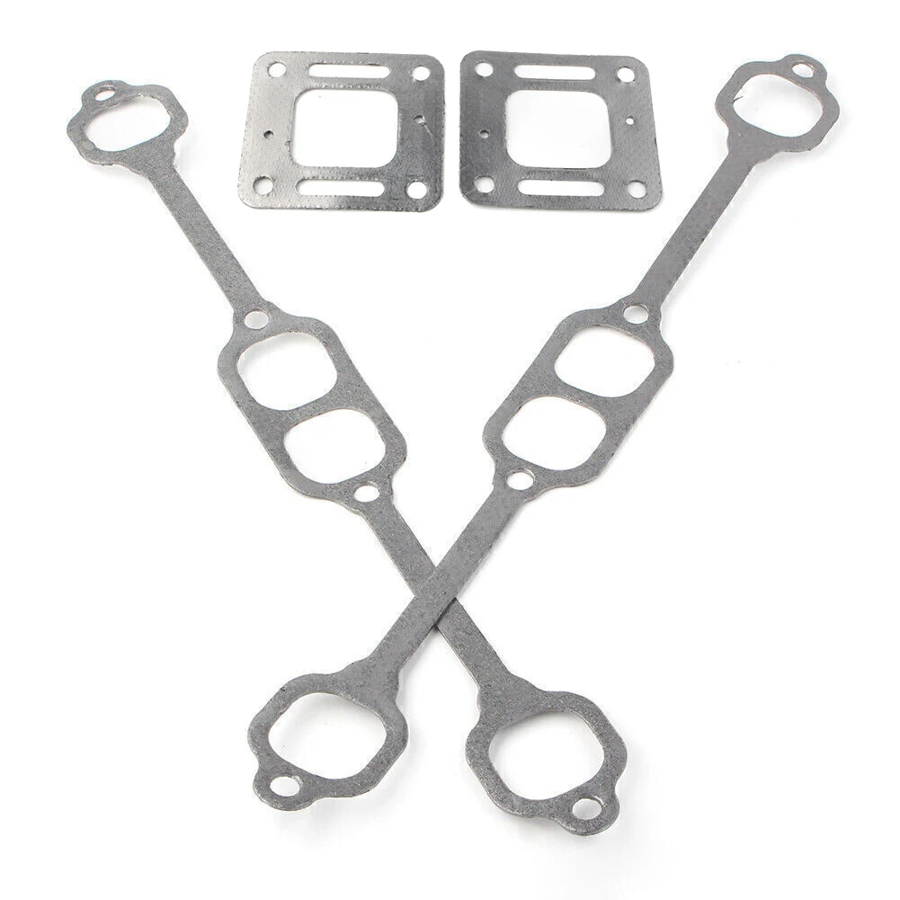 Exhaust Gasket Manifold Block To Manifold Gaskets For Mercruiser 5.0 And 5.7 Engines 1980-2002 With Center Rise