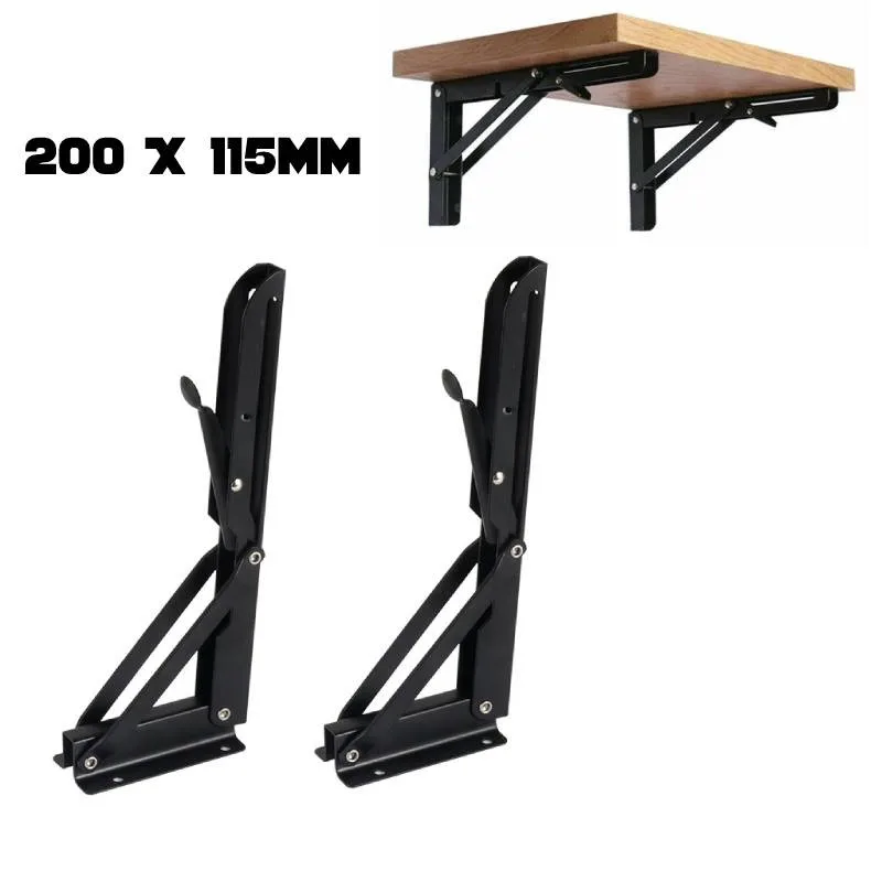 2x Campervan Folding Bracket Table Shelf Motorhome Caravan Mini Folding