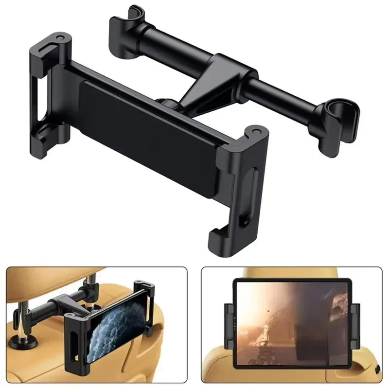 ABS Car Rear Headrest Phone Tablet Holder Mount