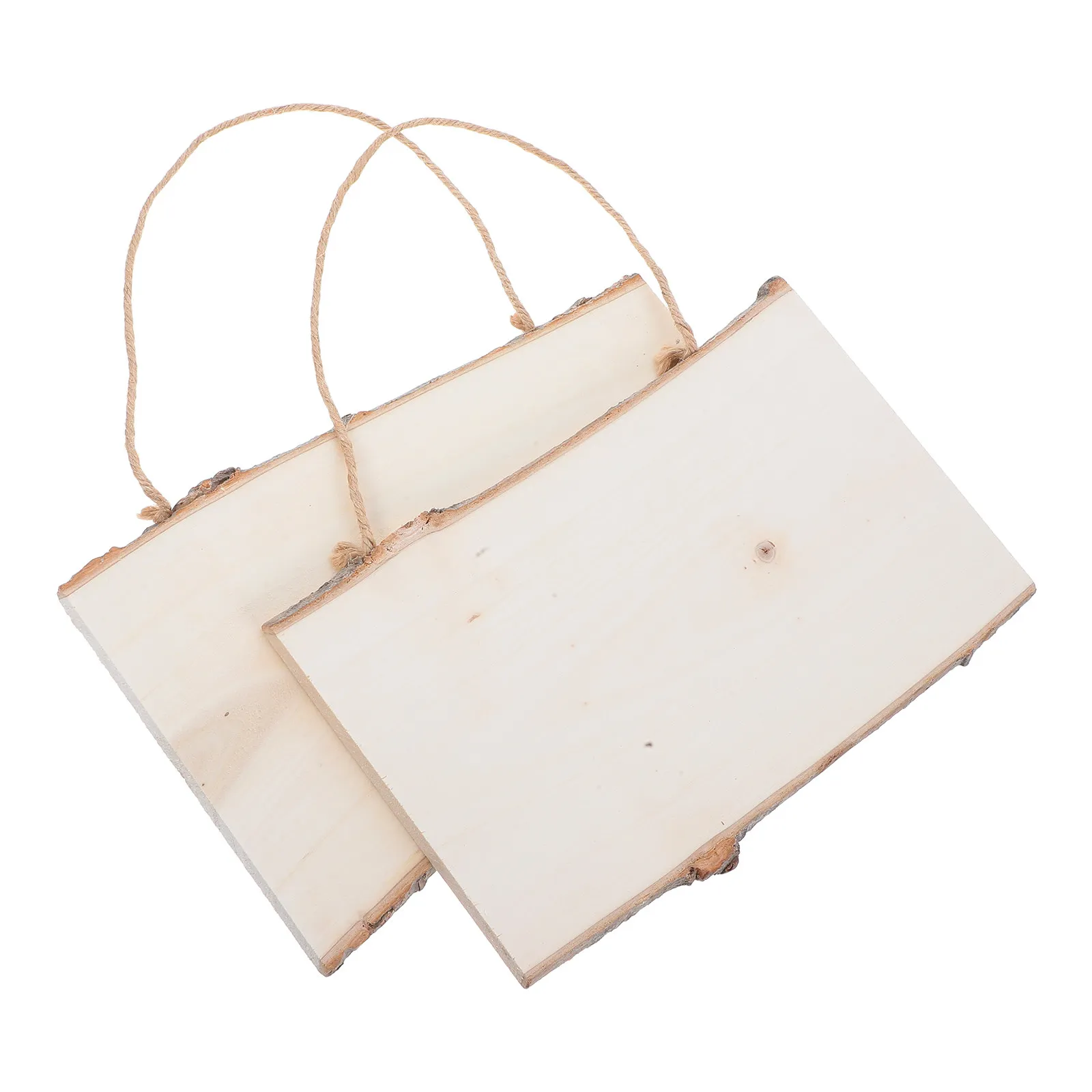 2Pcs 크리 에이 티브 나무 보드 교수형 빈 벽 디스플레이 솔리드 컬러 부드러운 표면 메시지 보드 펜던트 홈 카페 바