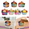Nail Art Dappen Dish with Lid Glassware Tools Dappen Bowl for Acrylic Liquid Powder Nail Art Care Manicure Care Tools 4