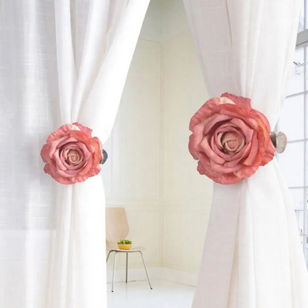 Flower Tieback Portable Delicate Colorful Curtain Tie Holder Curtain Decorative Accessories