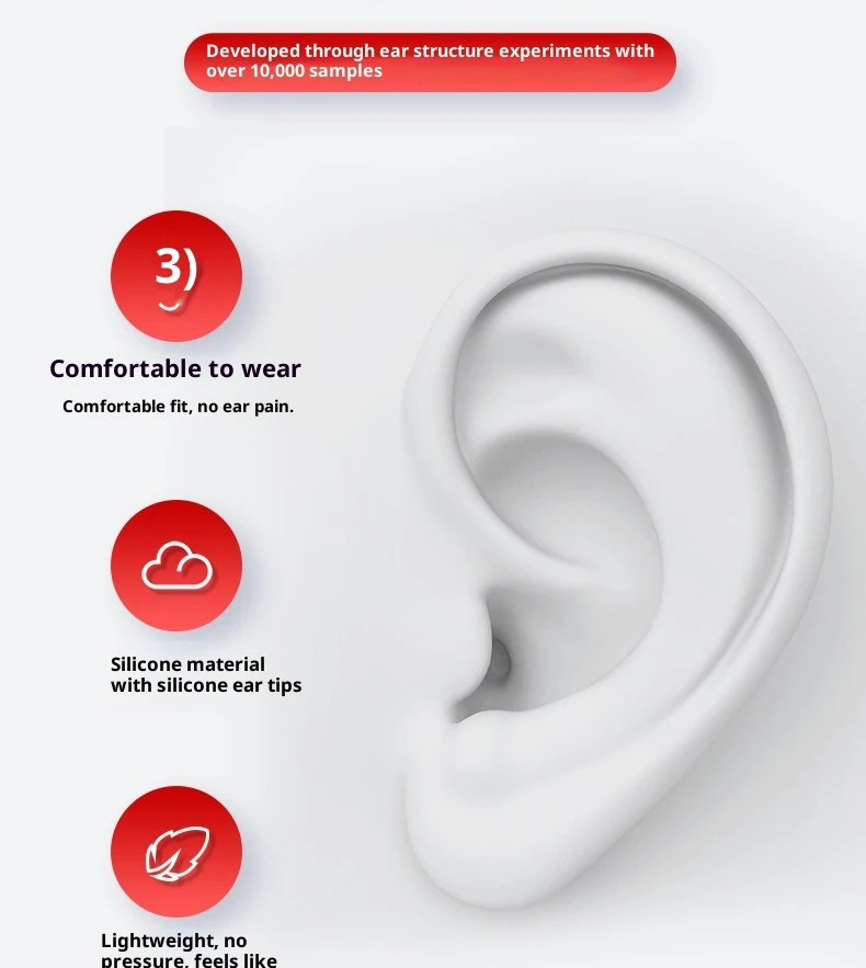 3-In-1 Neckband Hearing Aid With App Bluetooth Rechargeable Anti-Loss Headphone
