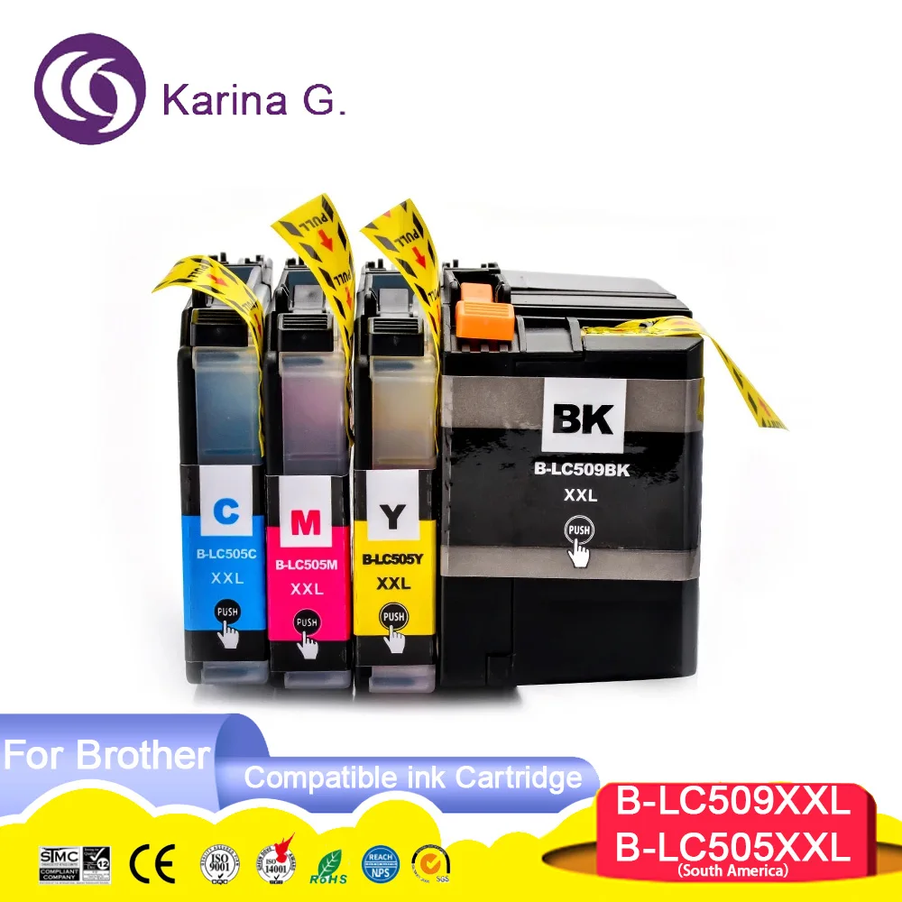 LC505 LC509 LC-505 LC509XXL 505XXL Premium Compatible Color Inkjet Ink Cartridge