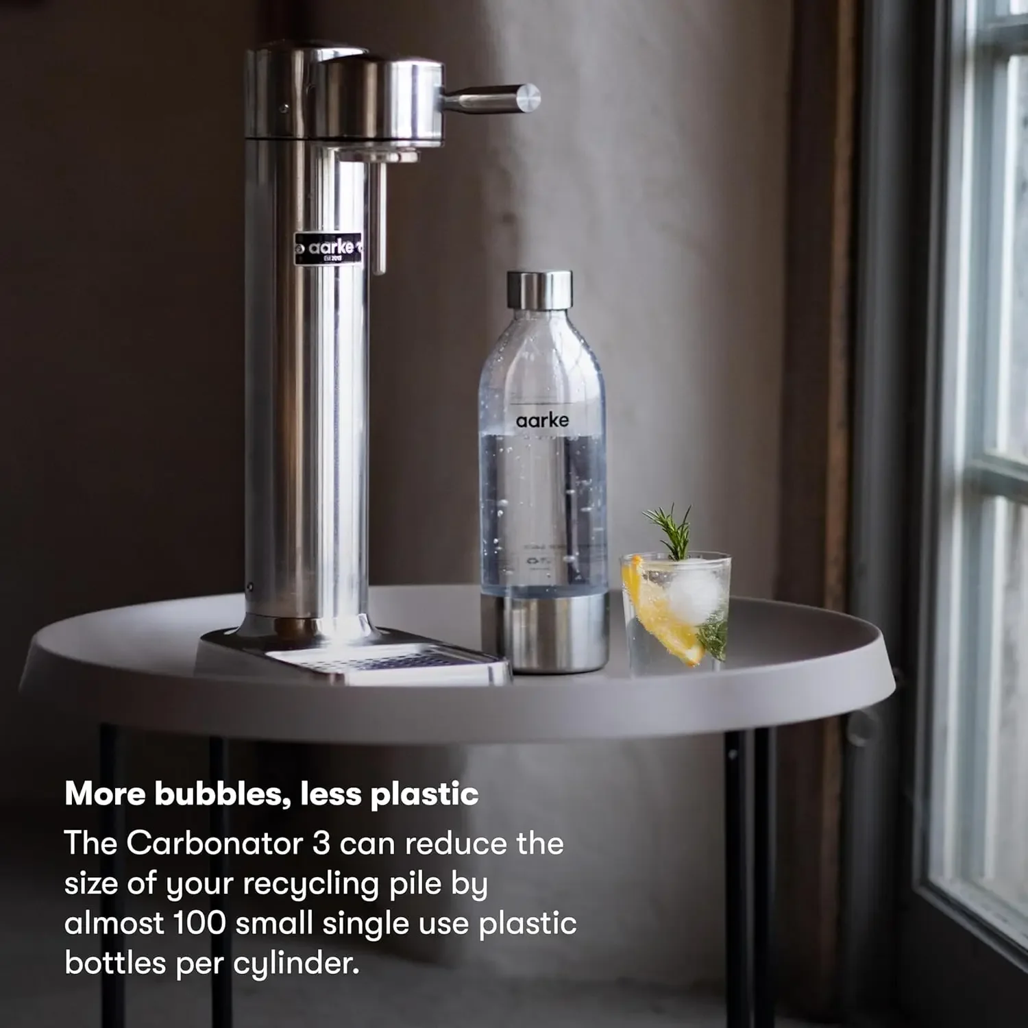 III Premium Carbonator-Sparkling & Seltzer Water Maker-Soda Maker with PET Bottle (Stainless Steel) 6