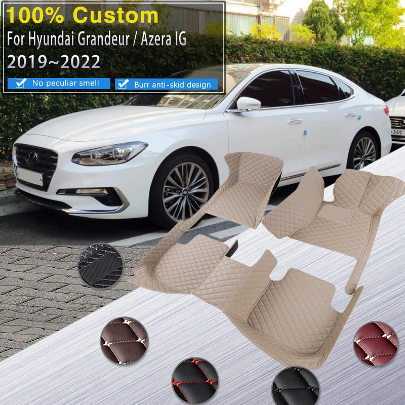 CarMatsForHyundaiGrandeurAzeraIG20192022AntidirtPadCarpets