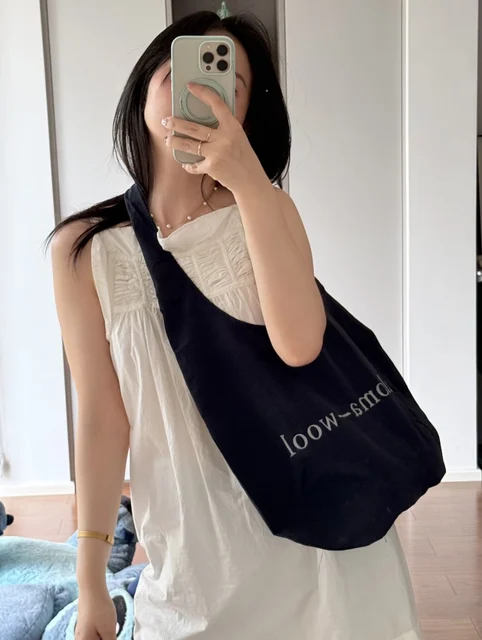 Paloma Wool Cotton Printed oulder Tote Bag Women's Commuter Bag