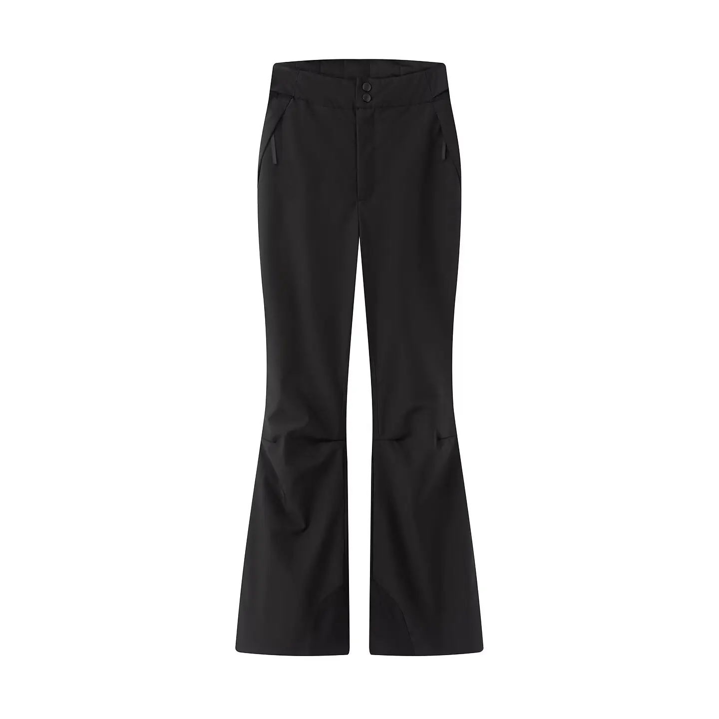 2026 New Winter Women's High Quality Black Thick Warm Padded Sports Pants Lady Outdoor Windproof Skiing Snowboard Flare Trousers