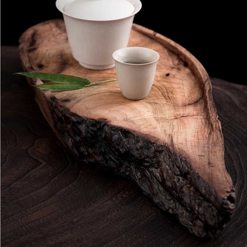 

Hotel Engrave Tea Pot Tray Dark Wooden Large Restaurant Natural Tea Ceremony Decorative Long Drying Bandeja De Madera Furniture