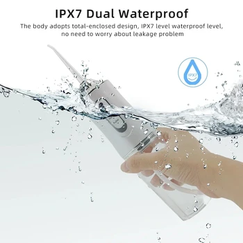 Irrigador Dental Portátil Inteligente 4 Chorros y 3 Modos