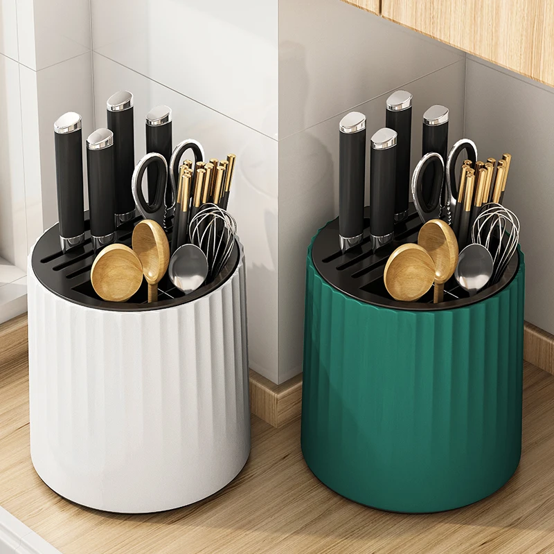 

Kitchen storage rack Multifunctional chopsticks tube knife rack Integrated storage box Household kitchen knife rack