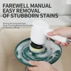 Electric Cleaning Turbo Scrub Brush Waterproof Cleaner Wireless Charging Cleaner Bathroom Kitchen Cleaning Tools Set 2