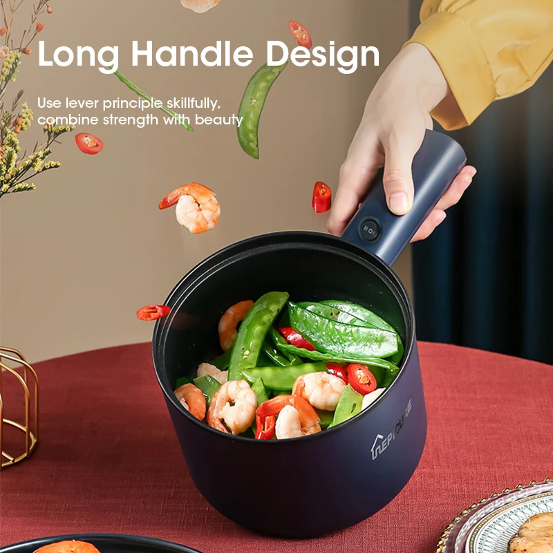 Home Electric Rice Cooker Multifunctional Cooking Pot for 1-2 People Baby Food Pot Kitchen Adjustable Mini Hotpot Stew