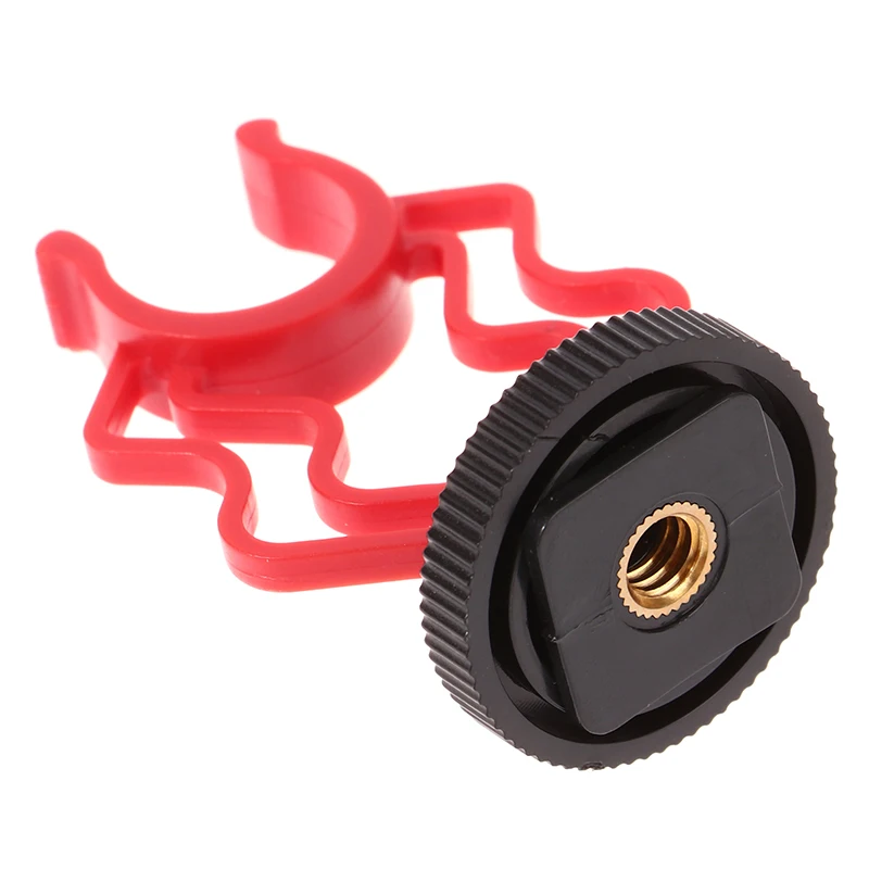 Universal Cold Shoe Mount Adapter Mic Bracket Plastic Microphone Shock Mount Stable Microphone Bracket for Video Interviews DSLR microphone mount clamp,microphone shock mount,microphone adapter,microphone clip holder