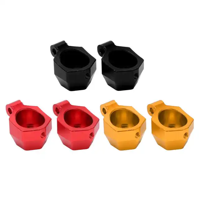 Rear Hub Carrier Wear Resistance Aluminum Alloy Practical 1 Pair Rear Hub Carrier Wheel Seat High Strength with Screw for 1