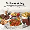 Electric Searing Grill with Viewing Window & Adjustable Temperature Control to 450F, Surface Serves 6, Removable Nonstick Grate 5