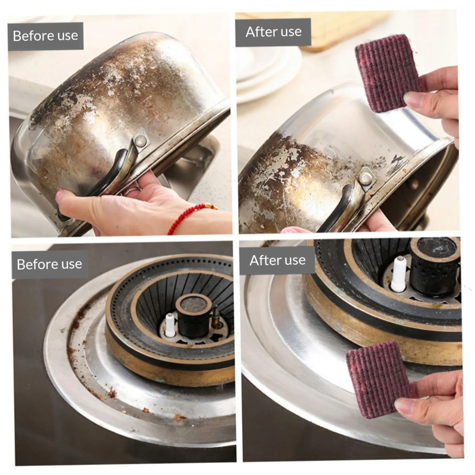 10/20pc Steel Wool Pads Easy Cleaning Steel Wool Reusable Dish Absorbent & Foam Soap Pads For Household Cleaning