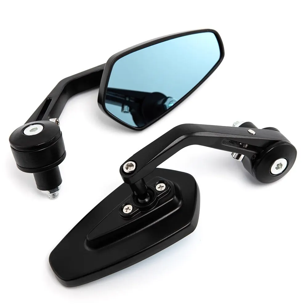 Motorcycle Rear View Mirrors Anti-Glare HD Motorbike Black