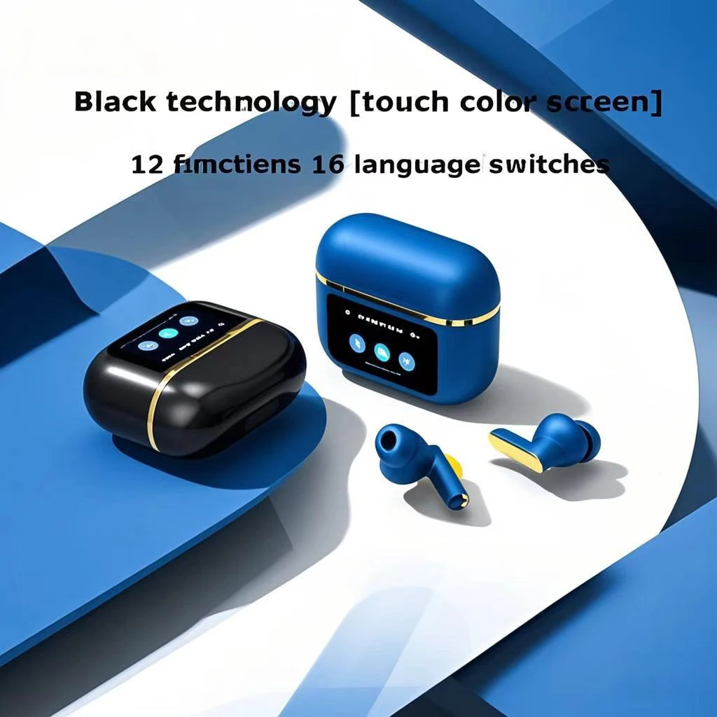 TWS True Wireless Stereo Headset Touch Contro With Charging Case Wireless Earphones In-ear Smart Earbuds With Microphone 4