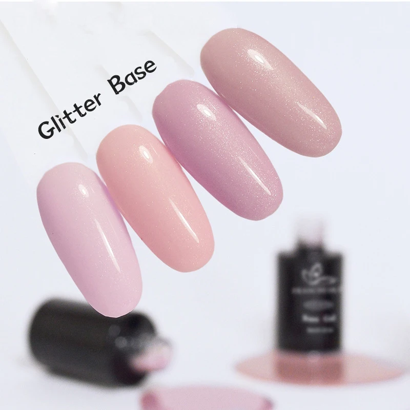 

8ml Glitter Camouflage Color Coat Nude Pink Milk Color Rubber Base Gel Semi Permanent UV Gel Nail Polish For Nail Art Design