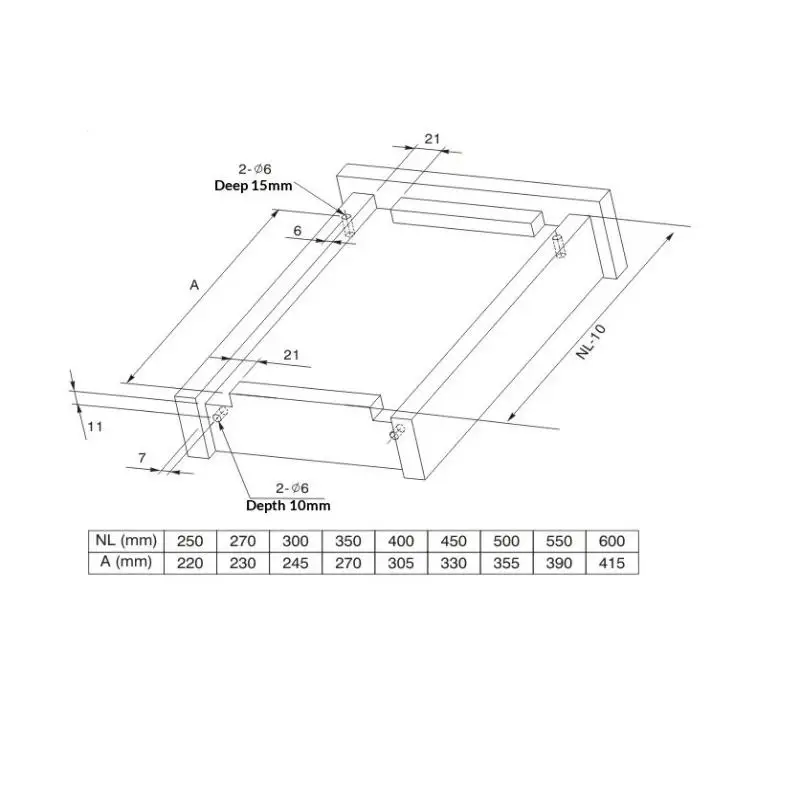 Kitchen and Bath Drawer Slide Rail with Rebound Press and Push-to-Open Mechanism