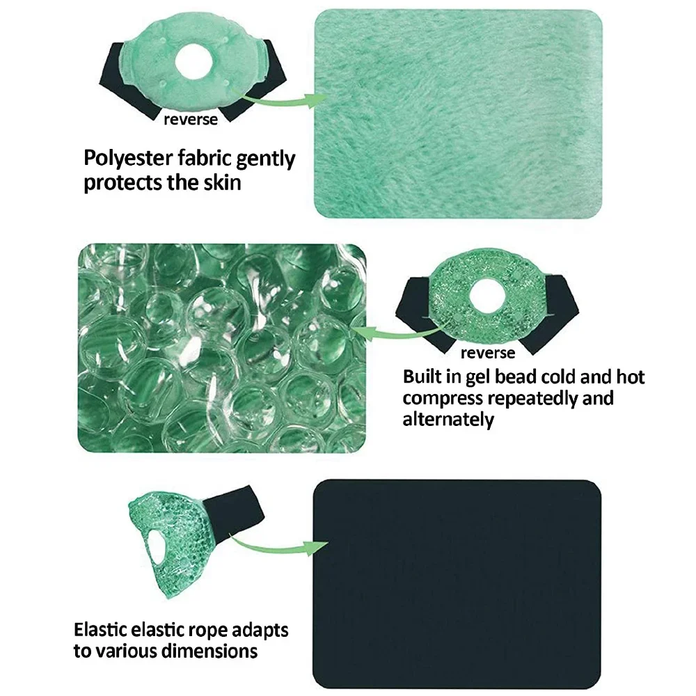 Reusable Large Ice Pack Hot Cold Gel Ice Treat Wrap Knee Wrap for Ankles Shoulders Head Injuries Sports Recovery Therapy Use