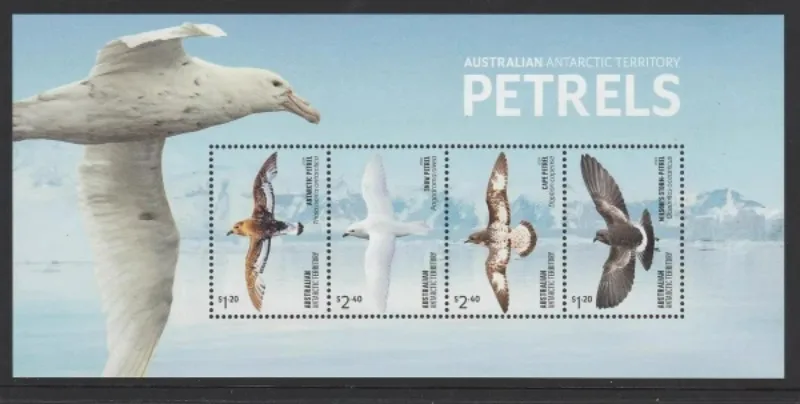 

Антарктика, 2024 г., штамп для птиц, сувенирный лист, MNH