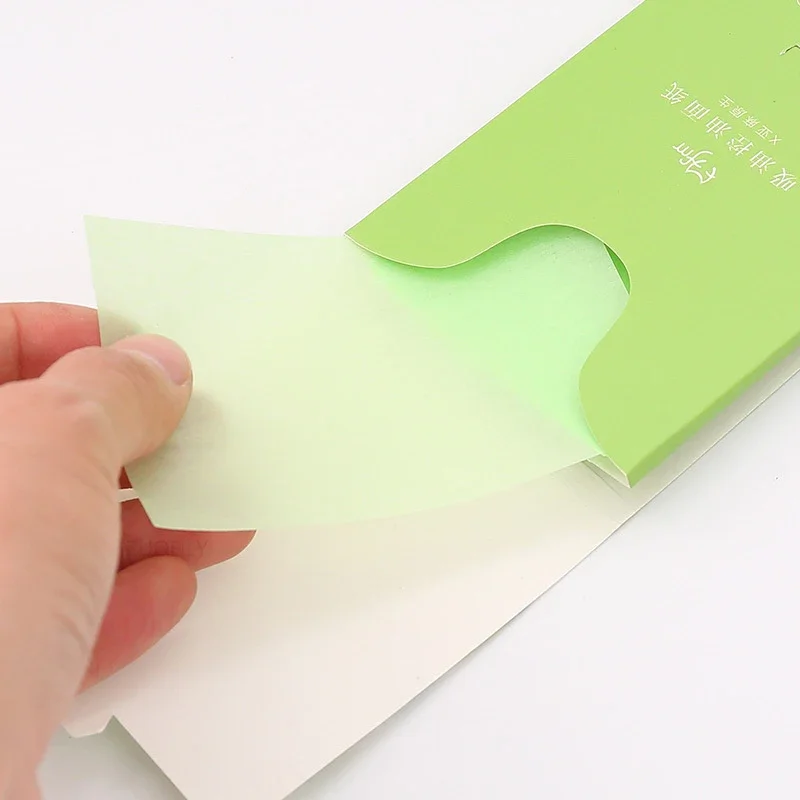 100Pcs/box Face Oil Blotting Paper Protable Matting Face Wipes Facial Cleanser Oil Control Oil-absorbing Cleaning Tools