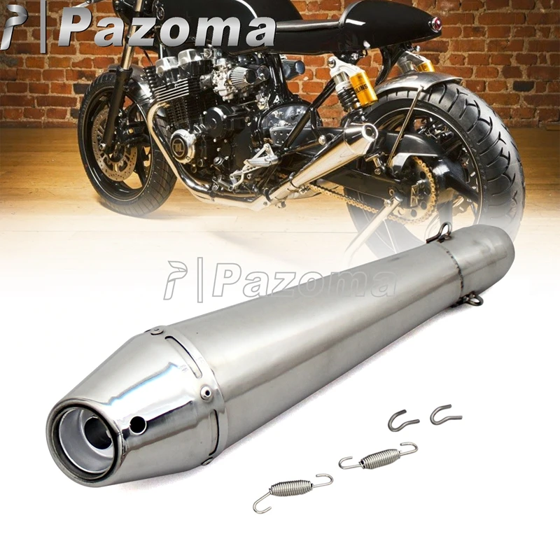 

38-51MM Chrome Stainless Steel Exhaust Muffler Slip for 125cc-1000cc Street/Sport/Racing/Scooters Bike ATV Exhaust Pipes