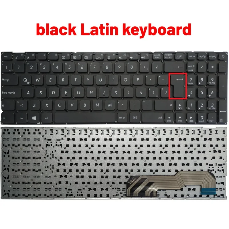 Asus Laptop Keyboard Russo Eua Espanhol Latim X541 X541u X541ua X541uv X541s X541sc X541sa X541uj X541l X541la X541n X541na - Imagem 5