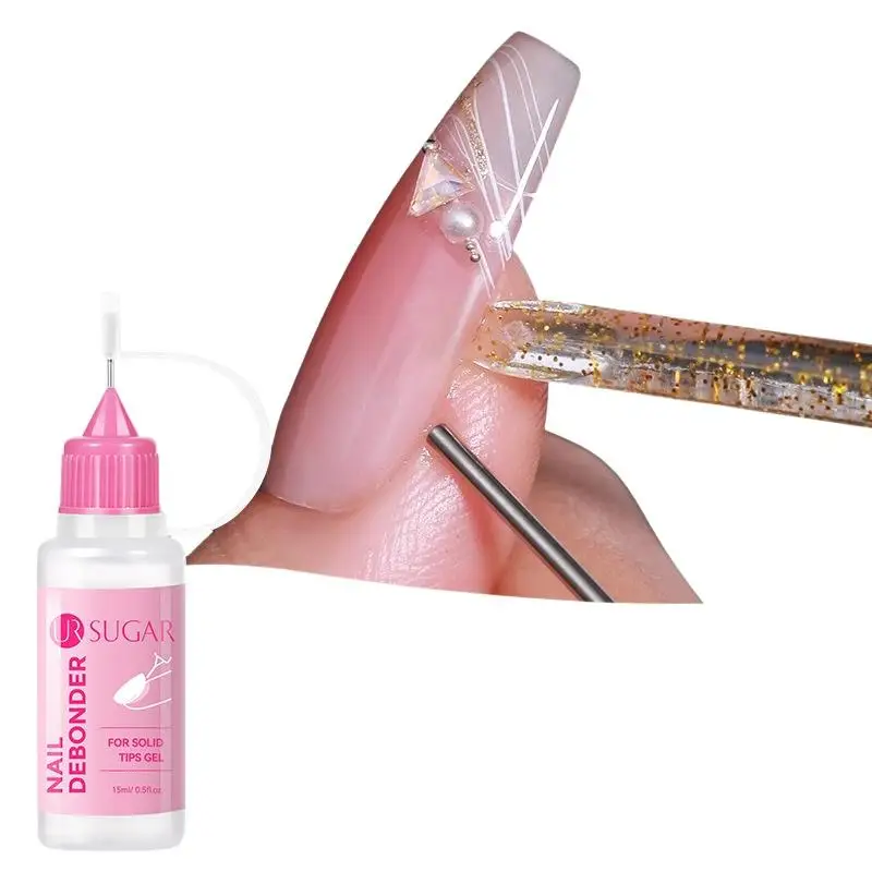 15ml 솔리드 네일 젤 리무버 (인조 네일 팁, 프레스온 네일, 접착제 젤 리무버, 매니큐어 도구)