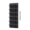 24 Pocket Durable Nonwoven Fabric Hanging Shoe Organizer Rack with Clear View Pockets and Metal Hooks for Space Saving Storage 5