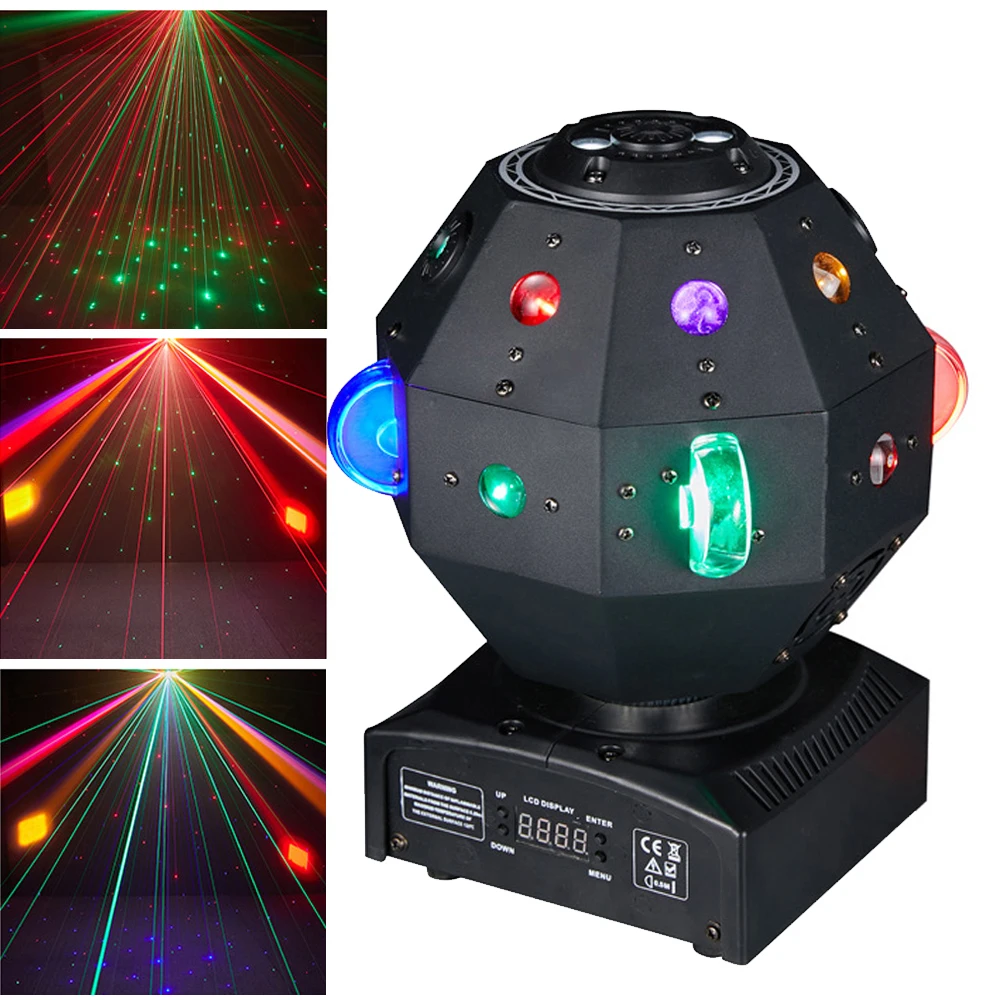 

Professional DJ Disco Light 90W LED Beam Laser Strobe Line 4IN1 Moving Head Stage Light DMX Lazer Light Projector for Party Club