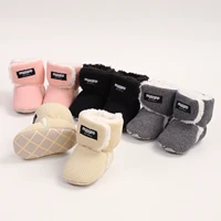 Newborn Infant Baby Girls Boys Warm Fleece Winter Booties First Walkers Slippers Shoes 1