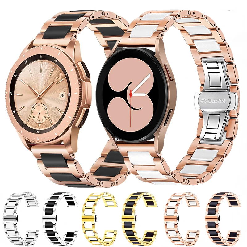 

20mm 22mm Ceramic Strap For Samsung Galaxy Watch 5/4 40mm 44mm Gear S3 Huawei Watch 4 3 GT3 Metal Bracelet For Amazfit GTR/GTS 4
