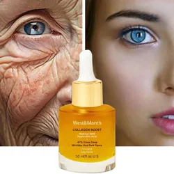 Collagen Wrinkle Remover Face Serum Anti Aging Whitening Moisturizing Fade Fine Lines Dark Spots Brightening Korean Cosmetics