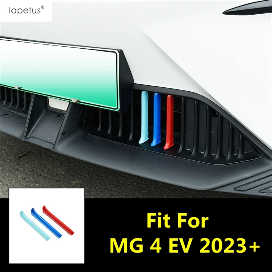 

3PCS Car Front Grille Inserts Grill Mesh Strips Decoration Cover Trim Fit For MG 4 EV 2023 2024 Accessories Exterior Refit Kit