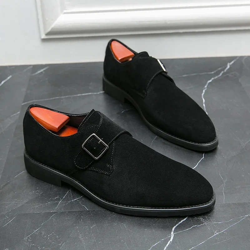 Handmade Oxford Dress Shoes Italian Shoes Social Office Pointed Suede Loafers