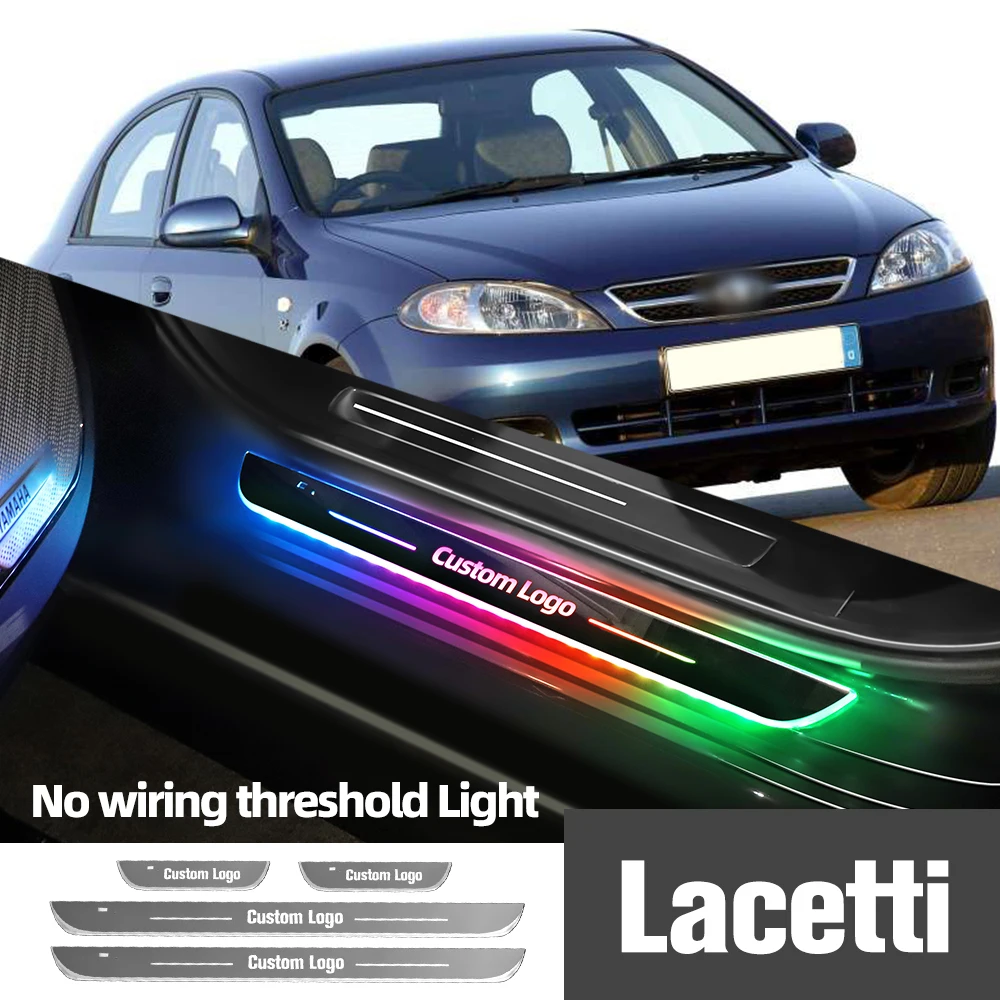 

For Chevrolet Lacetti 2005-2011 2008 2009 2010 Car Door Sill Light Customized Logo LED Welcome Threshold Pedal Lamp Accessories