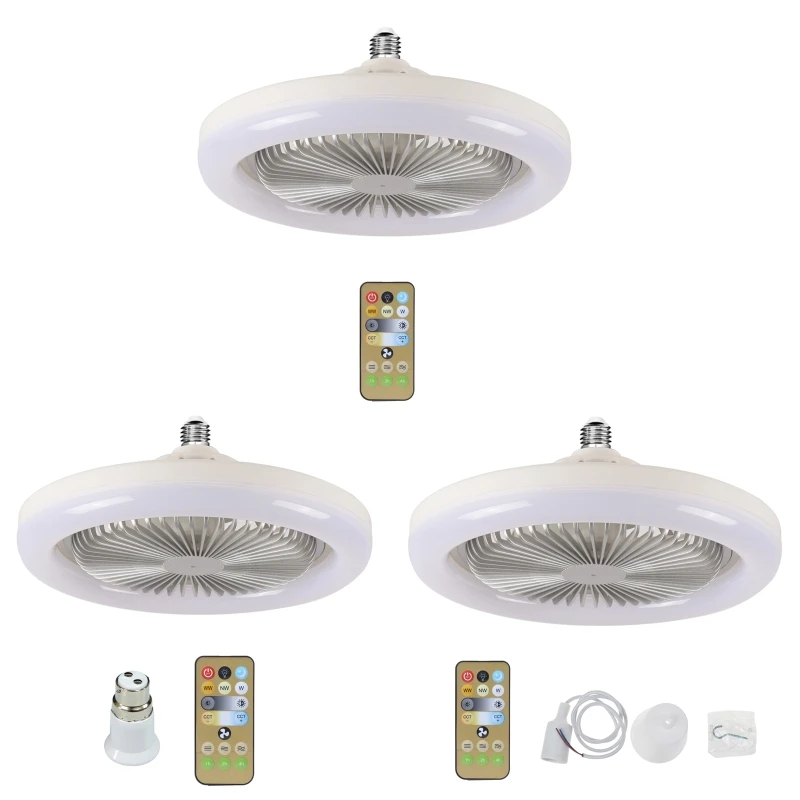 

86V-265V Led E27 Ceiling Fan Light 2400lumens for Home Office Kitchen Dropship