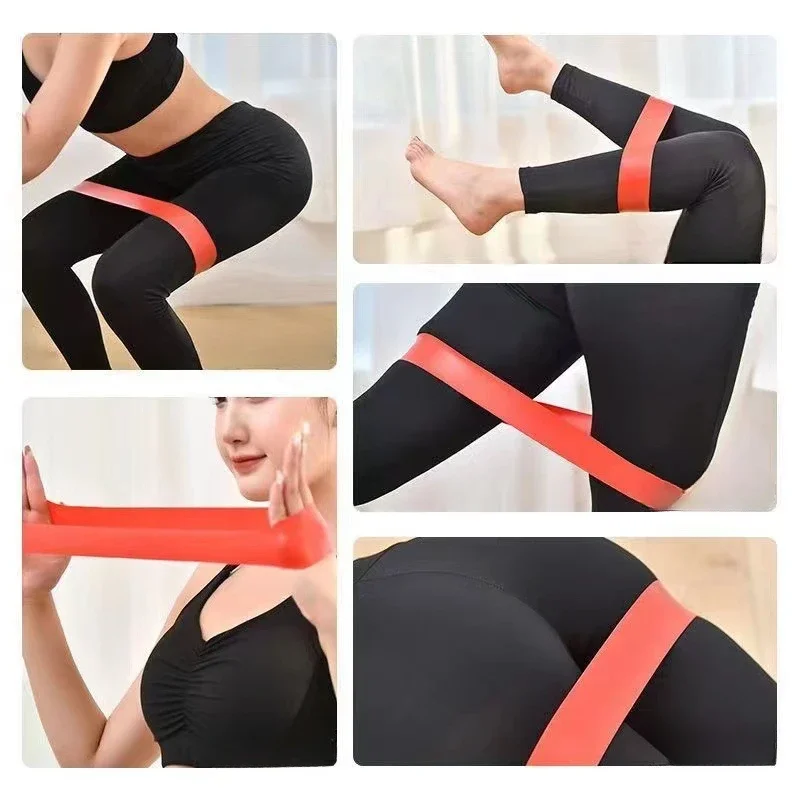 Portable Resistance Band Women'S Squat Hips Tension Bands Gym Yoga Equipment Tension Slim Legs Slim Hands Elastic Circle Strap