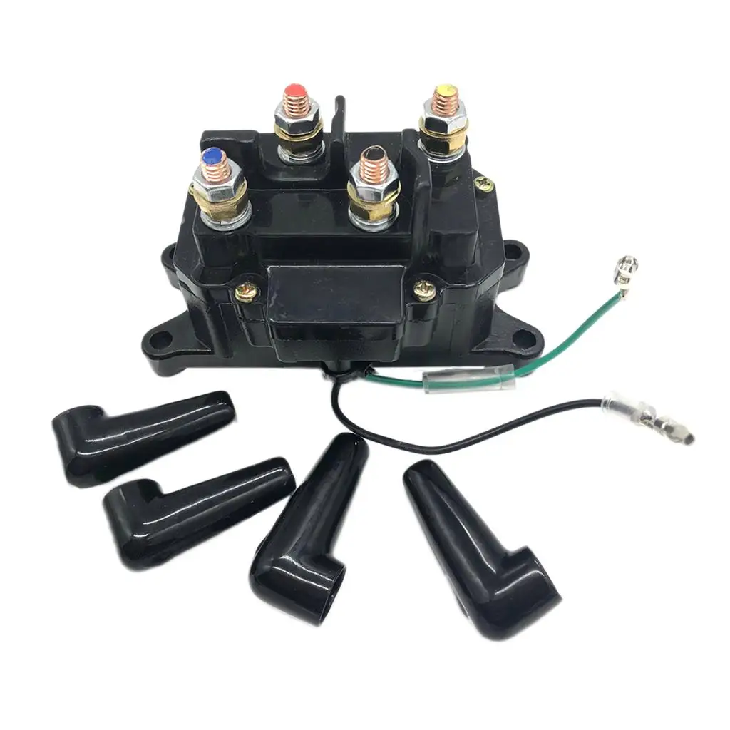 

Universal 250AMP 12V Solenoid Relay Contactor & Rocker Switch for ATV Winch